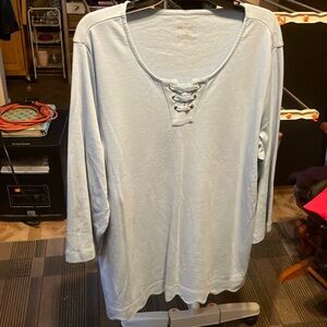 Long sleeve light blue shirt